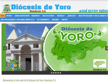 Tablet Screenshot of diocesisdeyoro.com